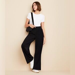 Lou & Grey Lou & Grey Luvstretch Wide Leg Pants Black XL NWT